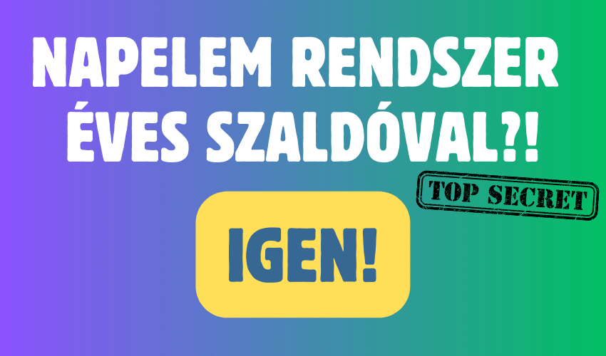 Szaldó elszámolás? Önnek is elérhető még?!